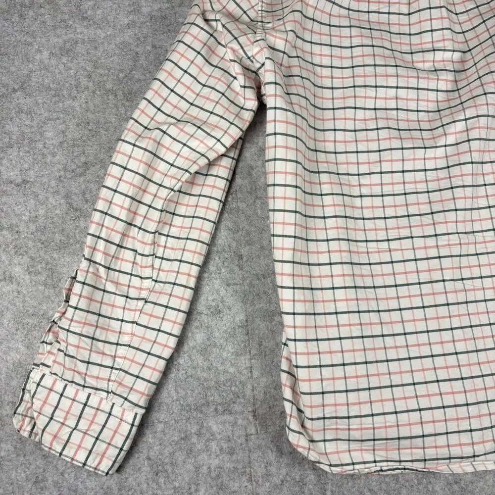 J.CREW Oxford Flex Slim Long Sleeve Button Down Striped Shirt Mens Large NWOT